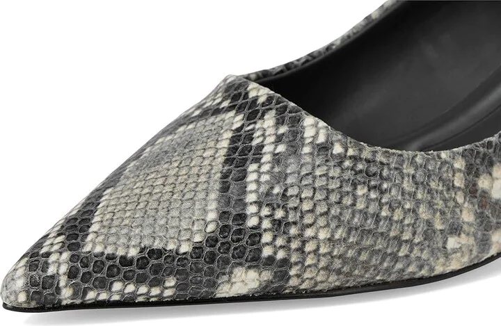 Franco Sarto Diva Women's Shoes Grey Snake Print Leather : 9.5 M - Image 7