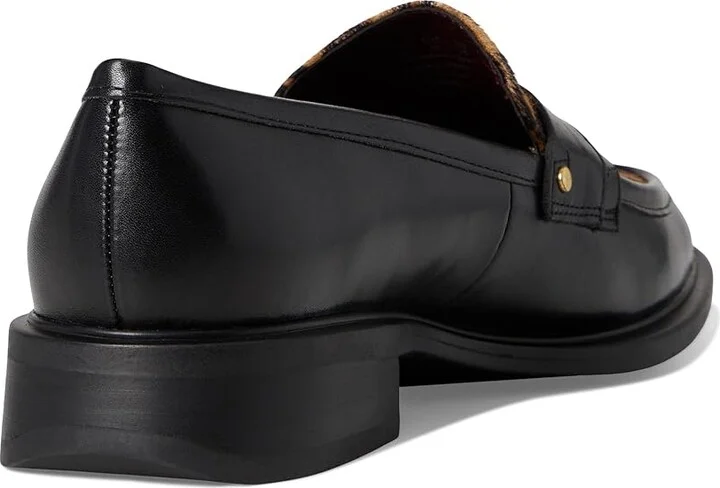 Franco Sarto Edith2 Women's Flat Shoes Black Animal Print : 8.5 M, Faux Leather - Image 4