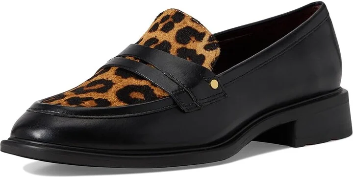 Franco Sarto Edith2 Women's Flat Shoes Black Animal Print : 8.5 M, Faux Leather - Image 5
