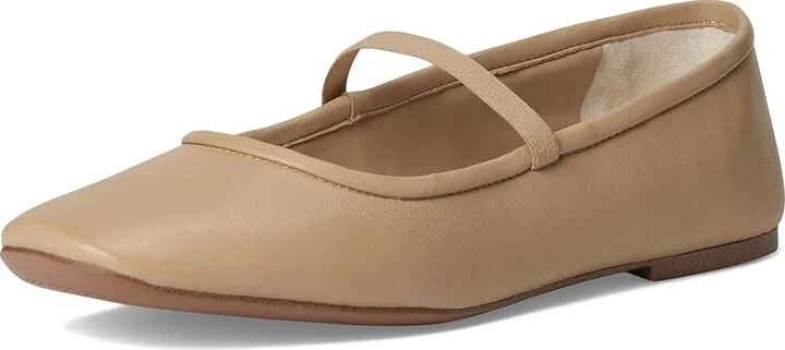 Franco Sarto Eileen Skimmers Women's Flat Shoes Latte Brown : 9 M, Leather - Image 5