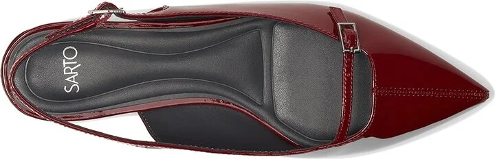 Franco Sarto Emma Women's Dress Flat Shoes Gothic Red : 8.5 M, Leather/Rubber - Image 2