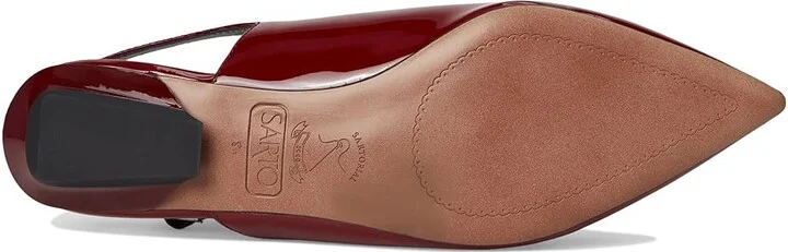 Franco Sarto Emma Women's Dress Flat Shoes Gothic Red : 8.5 M, Leather/Rubber - Image 3