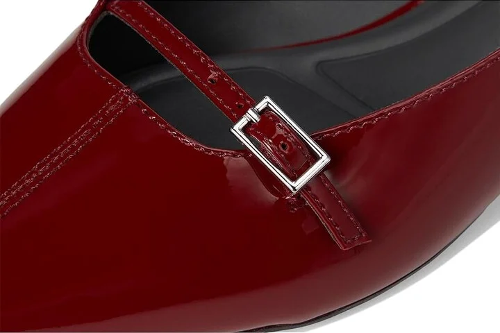 Franco Sarto Emma Women's Dress Flat Shoes Gothic Red : 8.5 M, Leather/Rubber - Image 7