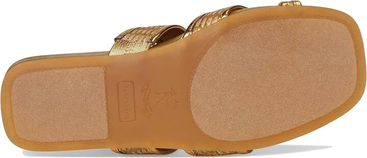 Franco Sarto Estella Women's Wedge Shoes Gold : 7.5 M, Textile - Image 3