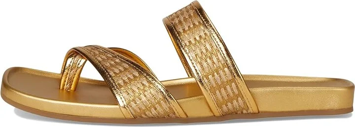 Franco Sarto Estella Women's Wedge Shoes Gold : 7.5 M, Textile - Image 6
