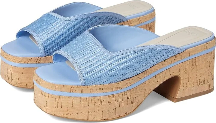 Franco Sarto Fernanda3 Women's Wedge Shoes Denim Blue : 10 M