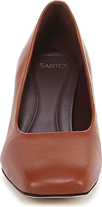 Franco Sarto Flexa Aela High Women's Heels Acorn Brown Leather : 10 M, Leather/Rubber - Image 4