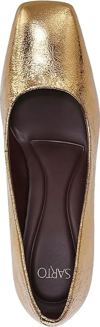 Franco Sarto Flexa Aela High Women's Heels Bronze Leather : 7 M, Leather/Rubber - Image 2