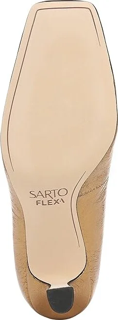 Franco Sarto Flexa Aela High Women's Heels Bronze Leather : 7 M, Leather/Rubber - Image 3