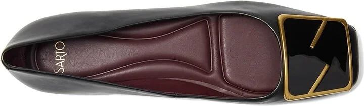 Franco Sarto Flexa Amaya Ballet Women's Flat Shoes Black : 7 M, Leather - Image 2
