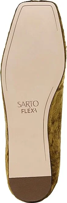 Franco Sarto Flexa Amaya Ballet Women's Flat Shoes Chartreuse Green Fabric : 8.5 M, Rubber/Textile - Image 3