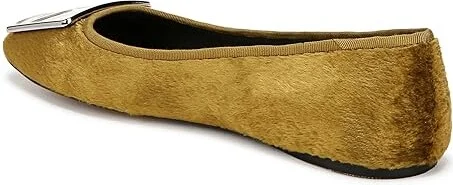 Franco Sarto Flexa Amaya Ballet Women's Flat Shoes Chartreuse Green Fabric : 8.5 M, Rubber/Textile - Image 4