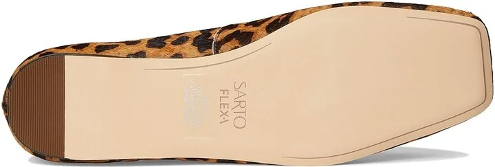 Franco Sarto Flexa Amaya Ballet Women's Flat Shoes Leopard Calf Hair : 6.5 M, Leather/Rubber - Image 3
