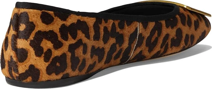 Franco Sarto Flexa Amaya Ballet Women's Flat Shoes Leopard Calf Hair : 6.5 M, Leather/Rubber - Image 4
