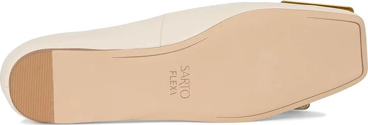 Franco Sarto Flexa Amaya Ballet Women's Flat Shoes Panna White : 7 M, Leather - Image 3