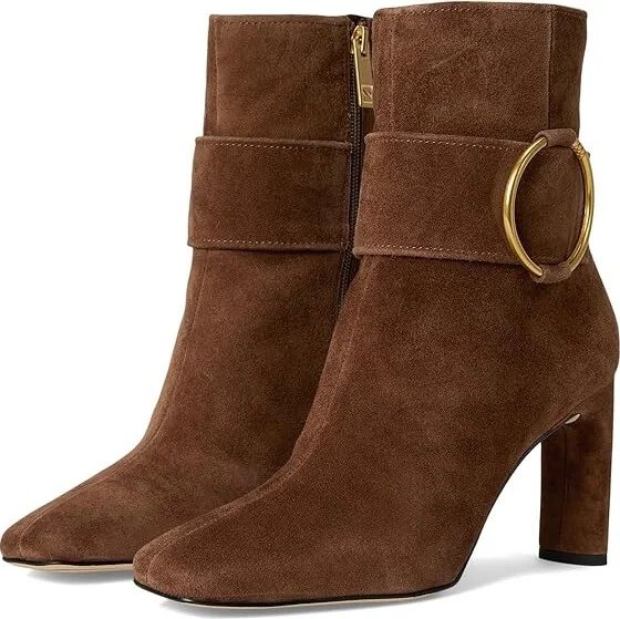 Franco Sarto Flexa Elia Women's Boots Wooden Brown Suede : 7.5 M, Leather