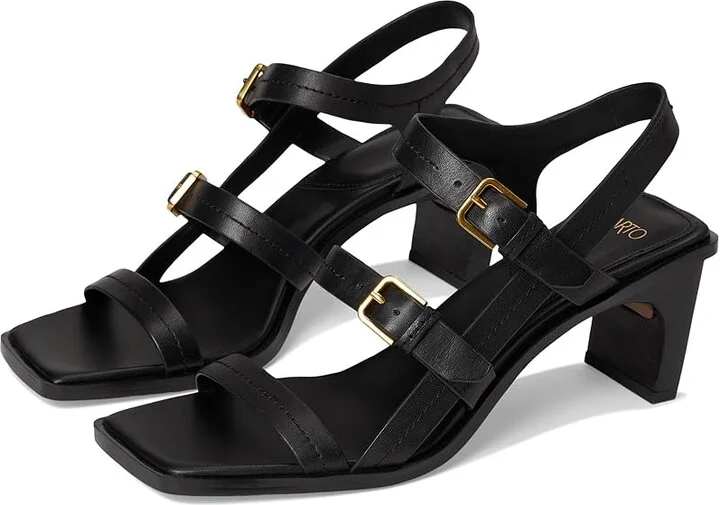Franco Sarto Frances Women's Sandals Black : 5.5 M, Leather/Rubber