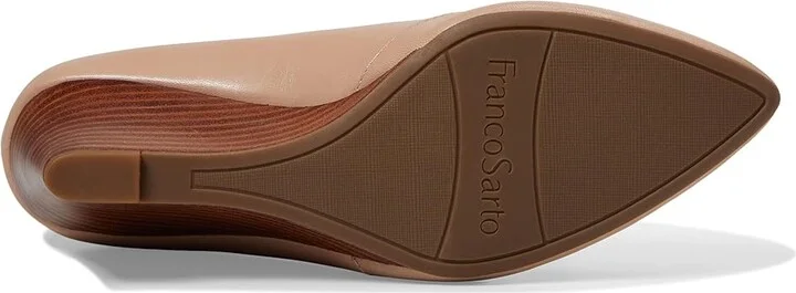Franco Sarto Frankie Wedge Pumps High Women's Heels Ballet Beige Leather : 9.5 W - Image 3