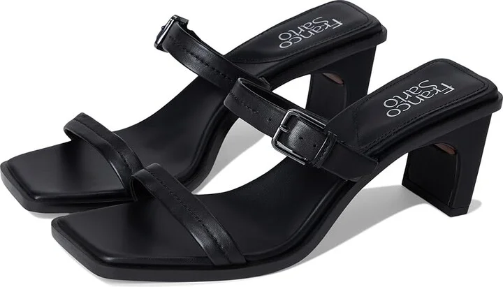 Franco Sarto Frenza Women's Sandals Black : 7.5 M, Faux Leather/Leather