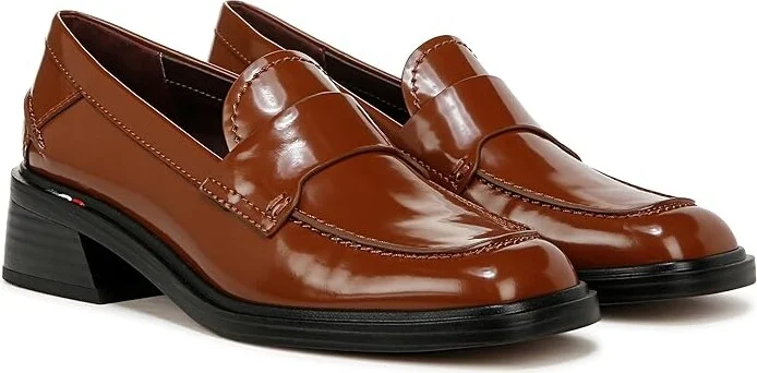 Franco Sarto Gabriella Women's Flat Shoes Tobacco Brown Glossy : 5 M, Leather