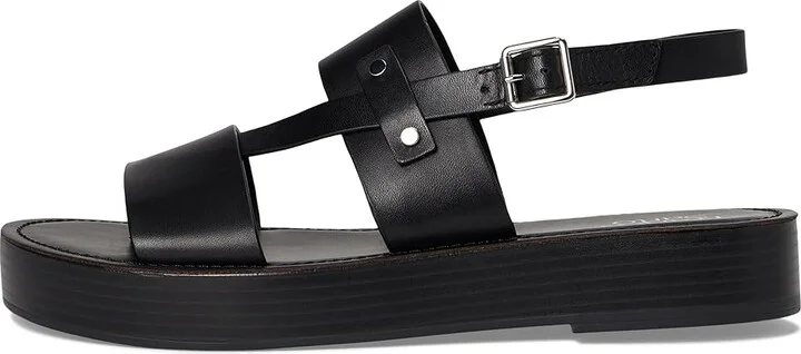 Franco Sarto Genova Women's Wedge Shoes Black : 7 M, Leather - Image 6