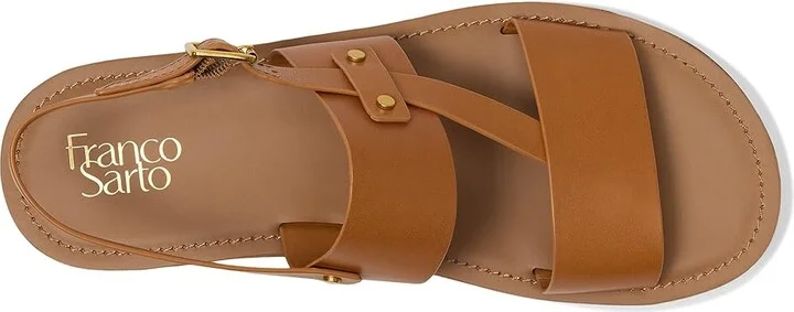 Franco Sarto Genova Women's Wedge Shoes Tan Brown : 8.5 M, Leather - Image 2