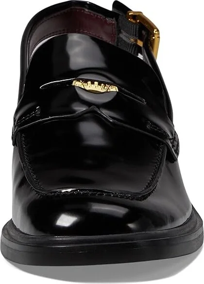 Franco Sarto Giada Slingback Loafers Women's Flat Shoes Black : 6 M, Faux Leather - Image 2