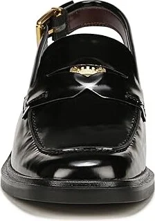 Franco Sarto Giada Slingback Loafers Women's Flat Shoes Black : 6 M, Faux Leather - Image 5