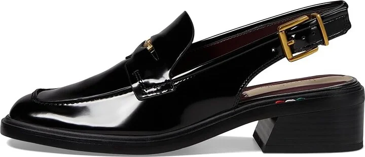 Franco Sarto Giada Slingback Loafers Women's Flat Shoes Black : 6 M, Faux Leather - Image 6