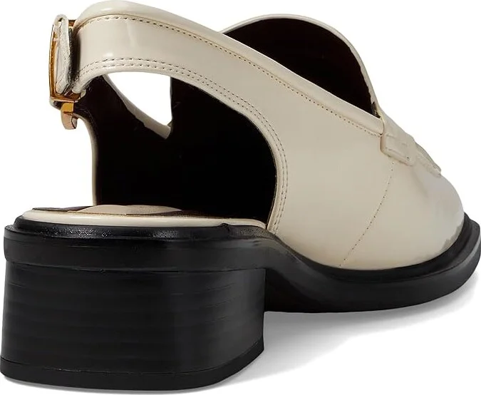 Franco Sarto Giada Slingback Loafers Women's Flat Shoes Vanilla : 10 M, Faux Leather - Image 4