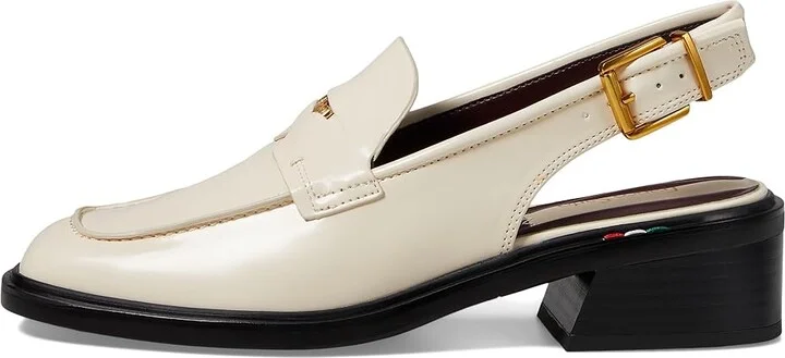 Franco Sarto Giada Slingback Loafers Women's Flat Shoes Vanilla : 10 M, Faux Leather - Image 6