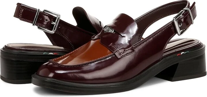 Franco Sarto Giada Women's Shoes Cordovan Red Color-Block : 8.5 M, Leather