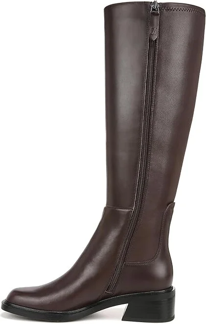 Franco Sarto Giselle High Shaft Boots Women's Boots Castagno Brown Leather Wide Calf : 8.5 M - Image 6