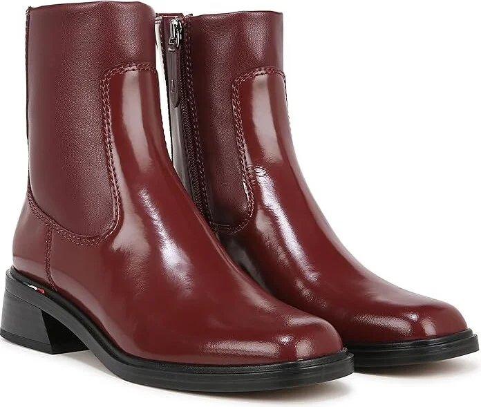 Franco Sarto Gracelyn Women's Boots Berry Red Leather/Faux Leather : 10 M