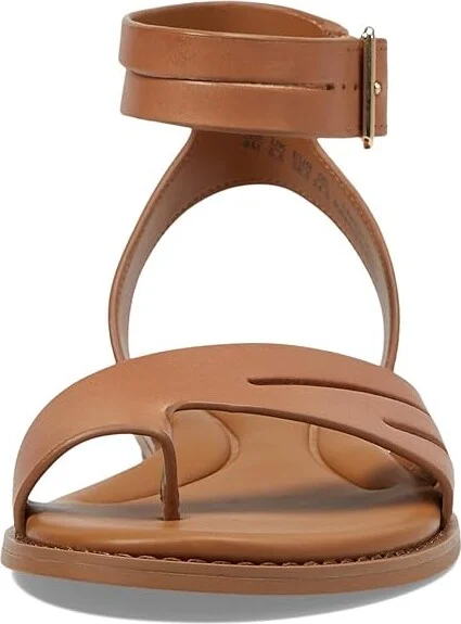 Franco Sarto Greene Ankle Strap Flat Sandals Women's Sandals Tan Brown Leather : 10 M - Image 2