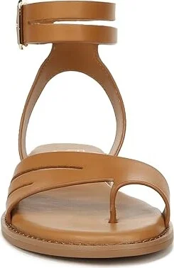 Franco Sarto Greene Ankle Strap Flat Sandals Women's Sandals Tan Brown Leather : 10 M - Image 5