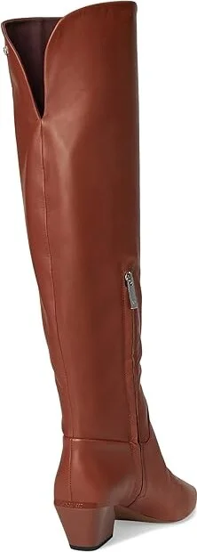 Franco Sarto Gwyn Trendy Women's Boots Acorn Brown 1 : 7.5 M, Leather/Rubber - Image 4