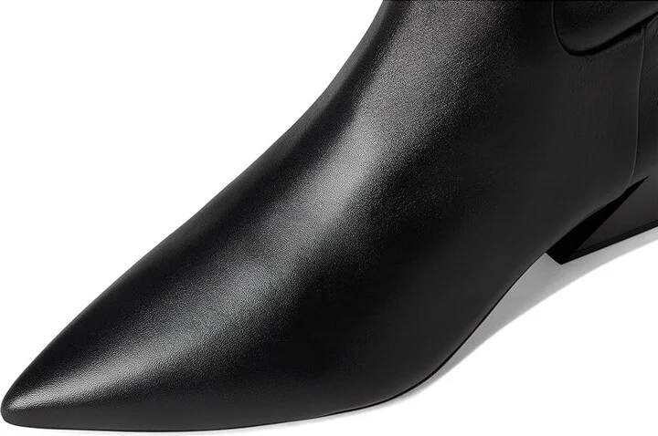 Franco Sarto Gwyn Trendy Women's Boots Black 1 : 8.5 M, Leather/Rubber - Image 2