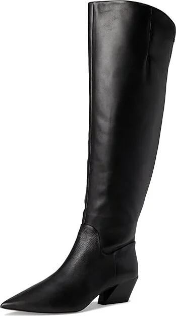 Franco Sarto Gwyn Trendy Women's Boots Black : 9 M, Leather/Rubber - Image 5