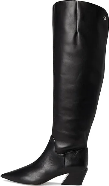 Franco Sarto Gwyn Trendy Women's Boots Black : 9 M, Leather/Rubber - Image 6