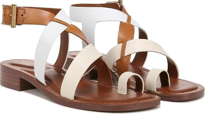 Ivory White,tan Leather