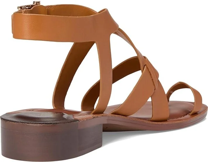 Franco Sarto Ina Strappy Sandals Women's Sandals Tan Leather : 6 M - Image 4