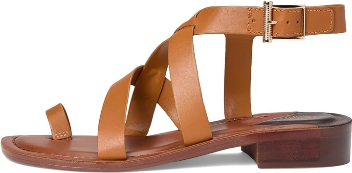 Franco Sarto Ina Strappy Sandals Women's Sandals Tan Leather : 6 M - Image 6