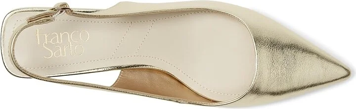 Franco Sarto Jaden Slingback Shoes Women's Shoes Platino Gold : 5.5 M, Synthetic - Image 2