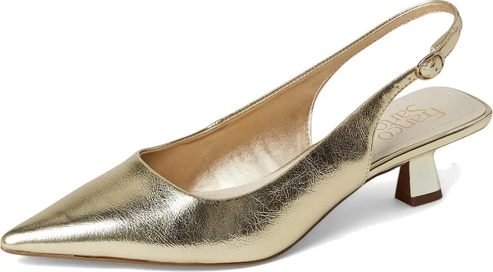 Franco Sarto Jaden Slingback Shoes Women's Shoes Platino Gold : 5.5 M, Synthetic - Image 5