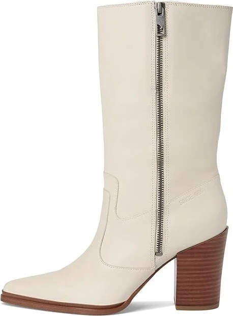 Franco Sarto Jaxon Women's Boots Chalk White Leather : 10 M - Image 6