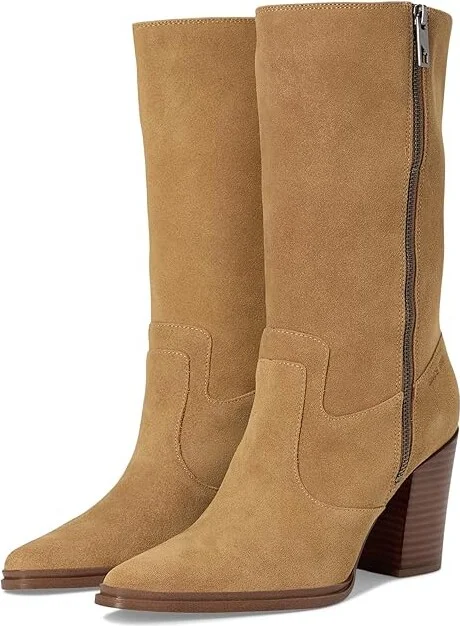 Franco Sarto Jaxon Women's Boots Warm Camel Brown Suede : 8 M
