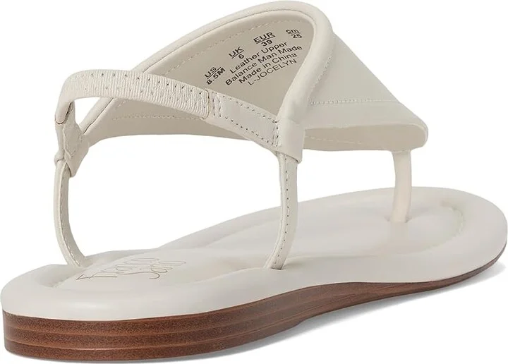 Franco Sarto Jocelyn Women's Sandals Chiffon White : 7.5 M, Leather - Image 4