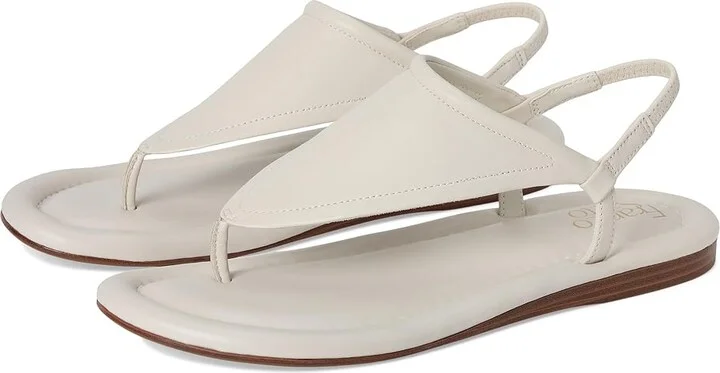 Franco Sarto Jocelyn Women's Sandals Chiffon White : 7.5 M, Leather