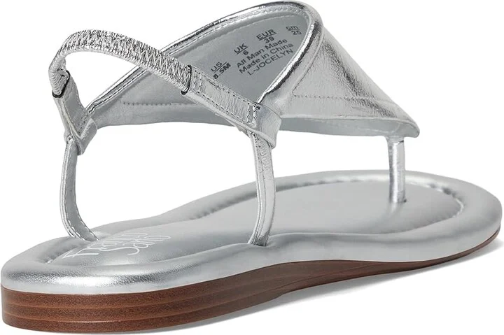 Franco Sarto Jocelyn Women's Sandals Silver : 8.5 M, Leather - Image 4